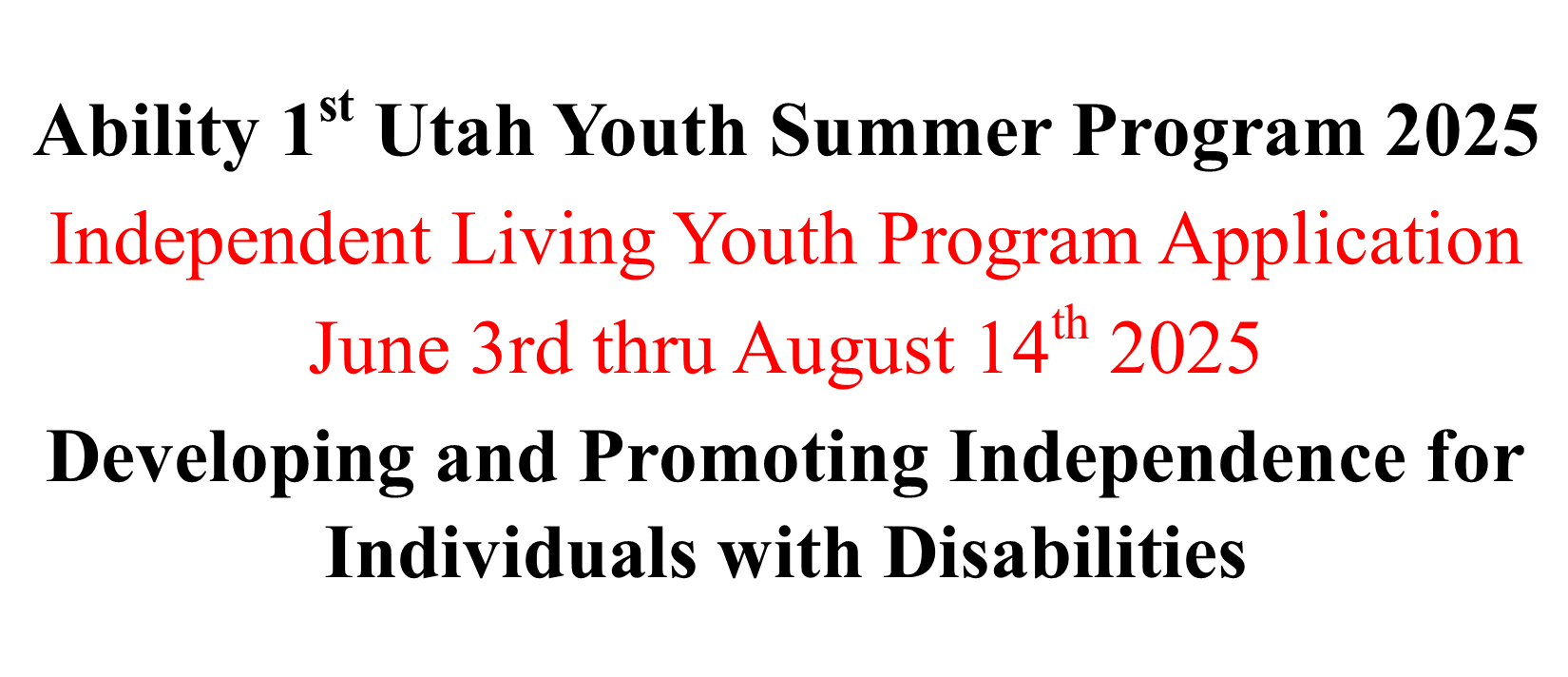Info youth summer program